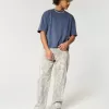 Baggy-Jeans mit Camouflage-Muster