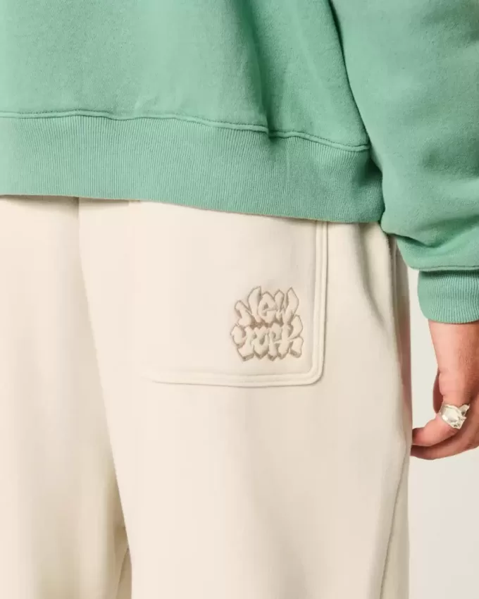 Baggy-Jogginghose mit New York-Grafik