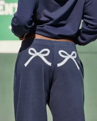 Baggy-Jogginghose mit Schleifengrafik