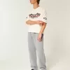 Baggy-Jogginghose mit Würfel-Grafik