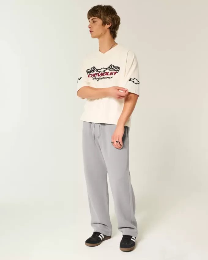 Baggy-Jogginghose mit Würfel-Grafik