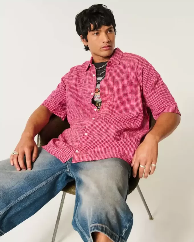 Baggy Kurzarmhemd Baggy Kurzarmhemd