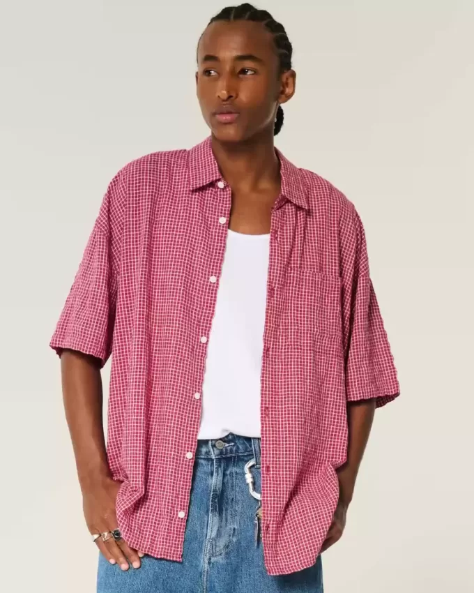 Baggy Kurzarmhemd Baggy Kurzarmhemd