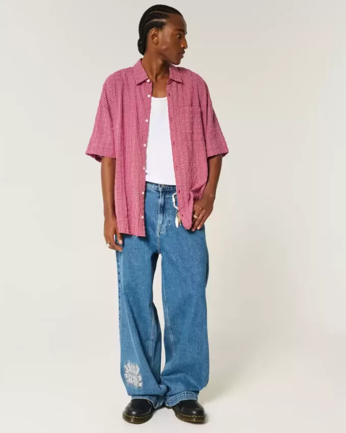 Baggy Kurzarmhemd Baggy Kurzarmhemd