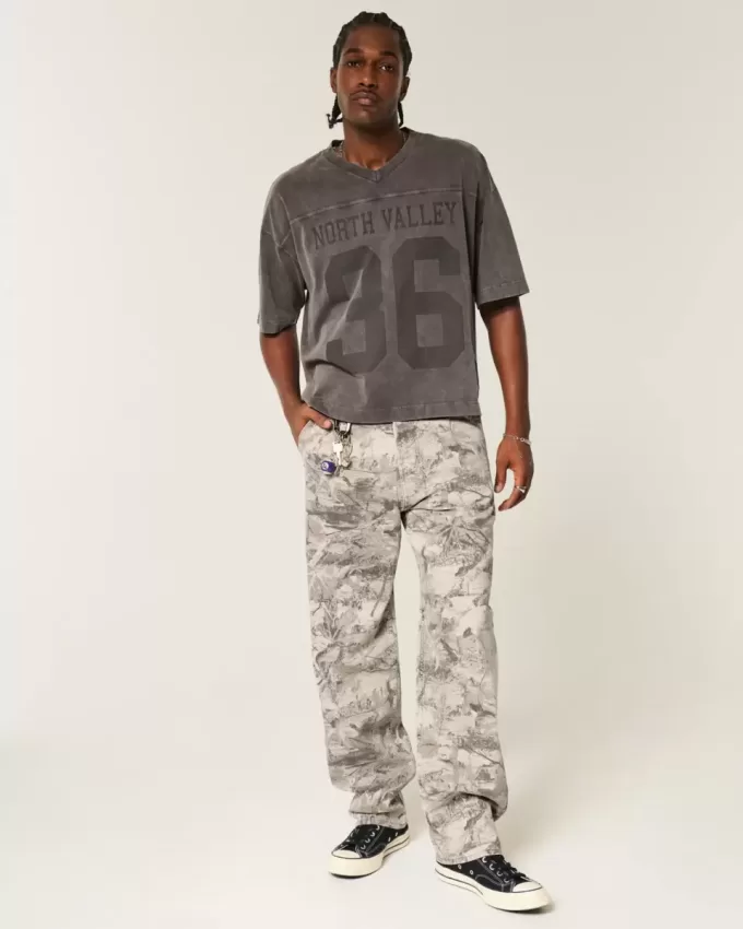 Baggy-Malerjeans im Camouflage-Design