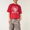 Baggy-Malershorts aus Denim mit Camouflage-Muster