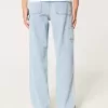 Baggy-Painter-Jeans in heller Waschung