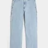 Baggy-Painter-Jeans in heller Waschung