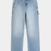 Baggy-Painter-Jeans in heller Waschung