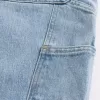Baggy-Painter-Jeans in heller Waschung