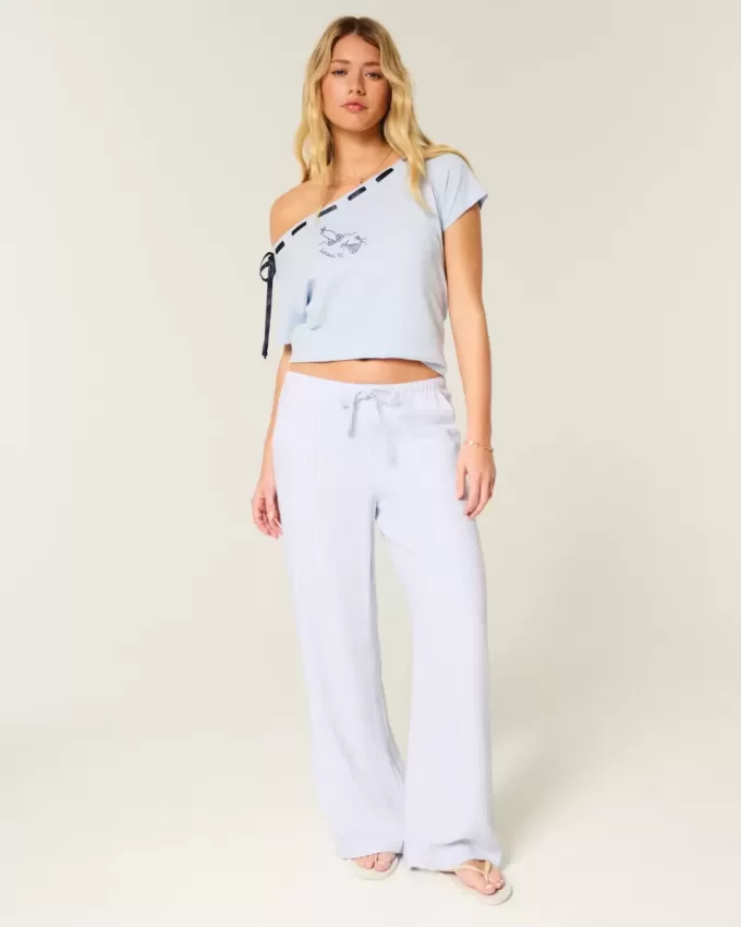 Baggy-Schlupfhose aus Leinenmischung Baggy-Schlupfhose aus Leinenmischung