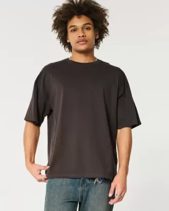 Baggy-T-Shirt aus Baumwolle mit Rundhalsausschnitt