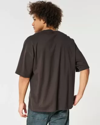 Baggy-T-Shirt aus Baumwolle mit Rundhalsausschnitt