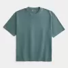 Baggy-T-Shirt aus Baumwolle mit Rundhalsausschnitt