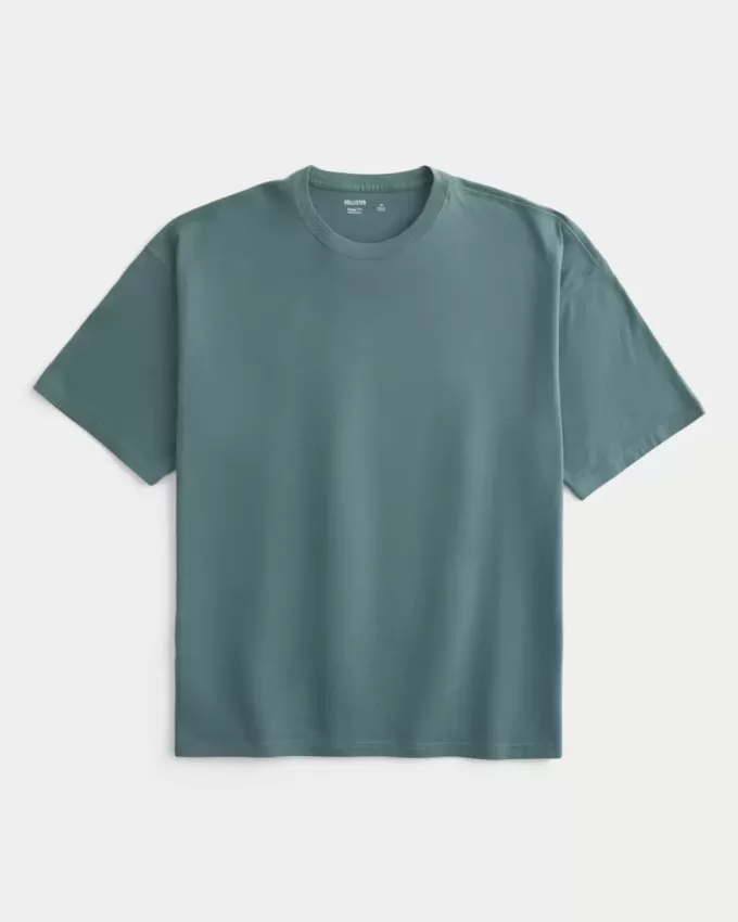Baggy-T-Shirt aus Baumwolle mit Rundhalsausschnitt