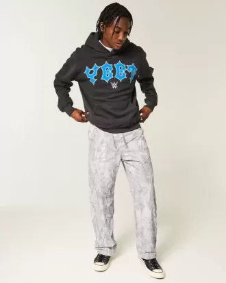 Baggy-Trainingshose mit Camouflage-Muster