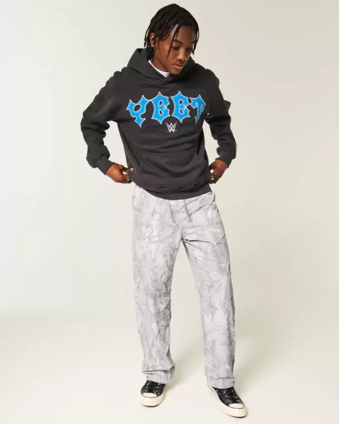 Baggy-Trainingshose mit Camouflage-Muster