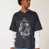Baggy-Trikot mit Undertaker-Grafik Baggy-Trikot mit Undertaker-Grafik