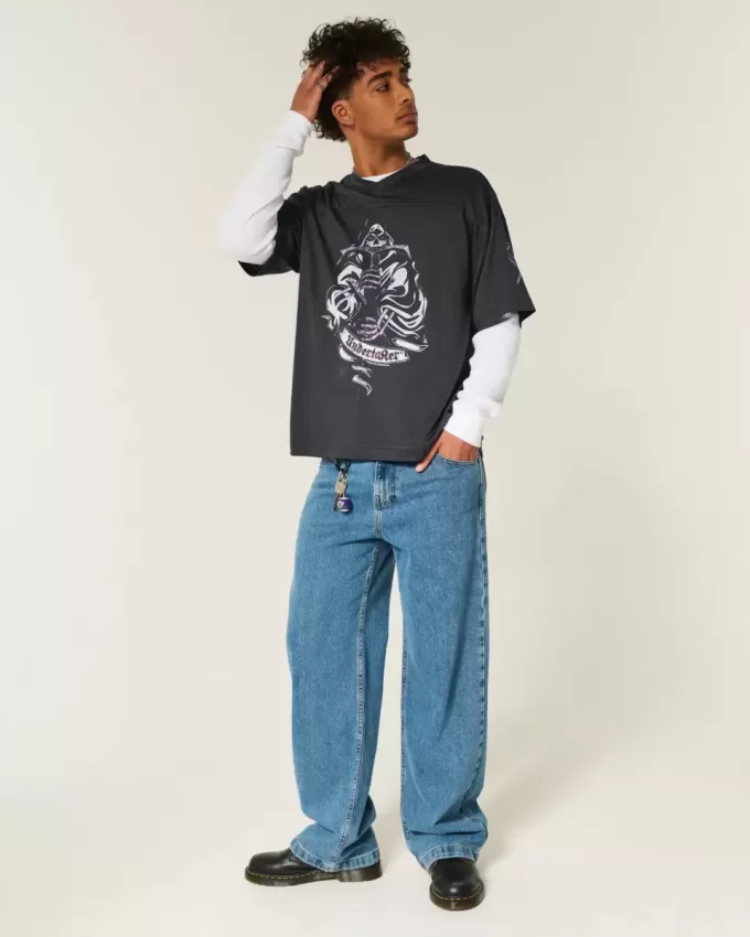 Baggy-Trikot mit Undertaker-Grafik Baggy-Trikot mit Undertaker-Grafik