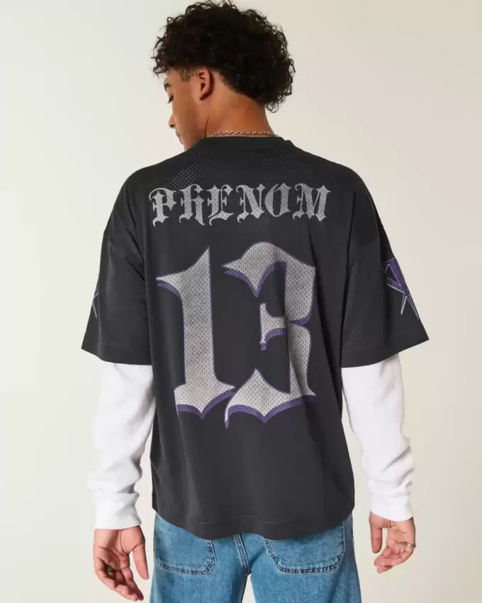 Baggy-Trikot mit Undertaker-Grafik Baggy-Trikot mit Undertaker-Grafik