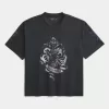 Baggy-Trikot mit Undertaker-Grafik Baggy-Trikot mit Undertaker-Grafik