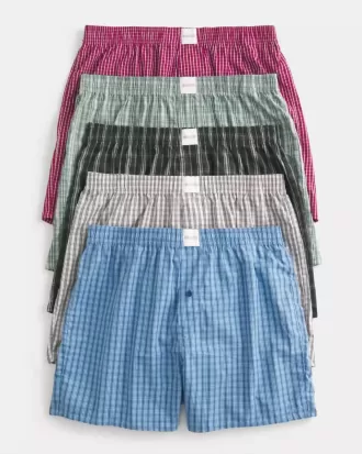 Baumwoll-Boxershorts im 5er-Pack