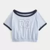 Bequemes Kurzarm-Sweatshirt aus Frottee-Fleece mit Grafik