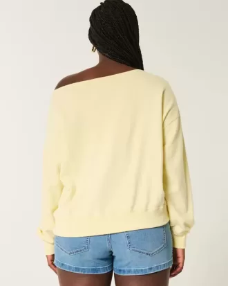 Bequemes schulterfreies Southampton-Sweatshirt mit Grafik