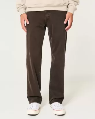 Überfärbte Straight Jeans