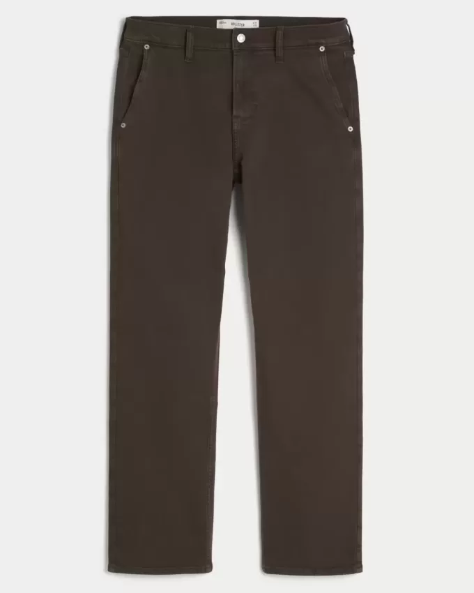 Überfärbte Straight Jeans Überfärbte Straight Jeans