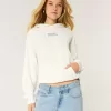 Übergroßer Hoodie mit USA-Grafik