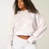 Übergroßer Kapuzenpullover in Rosa mit Camouflage-Muster