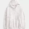 Übergroßer Kapuzenpullover in Rosa mit Camouflage-Muster