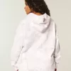Übergroßer Kapuzenpullover in Rosa mit Camouflage-Muster