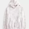 Übergroßer Kapuzenpullover in Rosa mit Camouflage-Muster