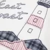 Übergroßer Kapuzenpullover mit East Coast-Grafik