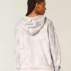 Übergroßer rosa Camouflage-Kapuzenpullover mit Reißverschluss