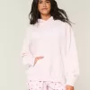 Übergroßer Senior-Kapuzenpullover mit Grafik