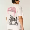 Übergroßes Arsenal-T-Shirt mit Grafik