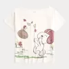 Übergroßes schulterfreies T-Shirt mit Snoopy-Grafik