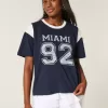 Übergroßes T-Shirt mit Miami-Grafik