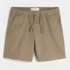 Überknielange Twill-Schlupfshorts