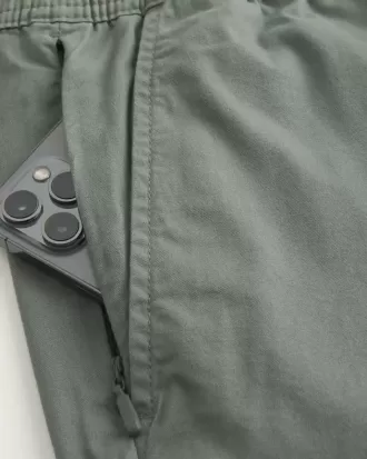 Überknielange Twill-Schlupfshorts