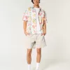 Überknielange Twill-Schlupfshorts