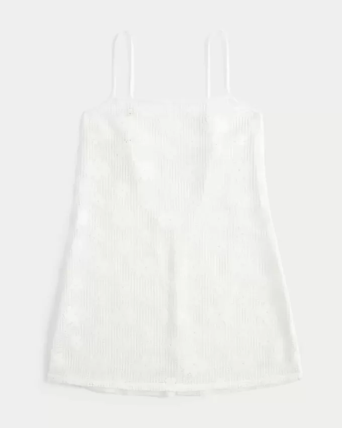 Überwurfkleid mit offener Naht