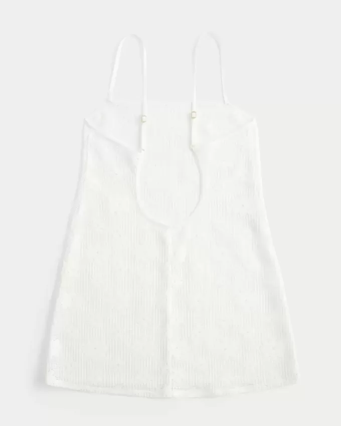 Überwurfkleid mit offener Naht