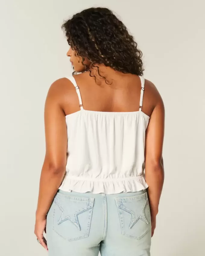 Bluse mit bequemer Cinch-Taille
