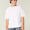 Boxy Crop Heavyweight T-Shirt mit Rundhalsausschnitt Boxy Crop Heavyweight T-Shirt mit Rundhalsausschnitt