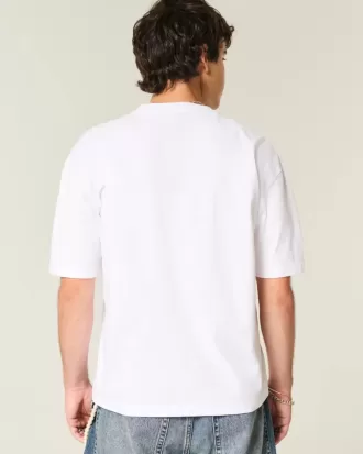 Boxy Crop Heavyweight T-Shirt mit Rundhalsausschnitt