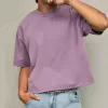 Boxy Crop Heavyweight Washed Crew T-Shirt Boxy Crop Heavyweight Washed Crew T-Shirt